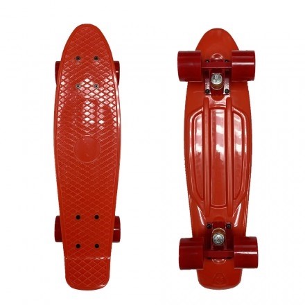 Скейт ecoBalance красный с красными колесами - фото 11820