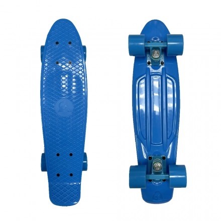 Скейт ecoBalance голубой с голубыми колесами - фото 11821