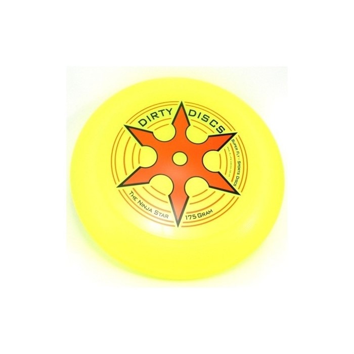 Летающий диск фрисби Fly Frisbees Ninja Star 175 г желтый - фото 12250