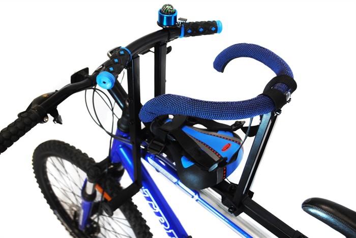 Велокресло детское для любых моделей велосипедов до 35 кг синее - фото 8930