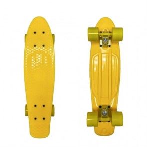 Скейт Ecobalance желтый с желтыми колесами