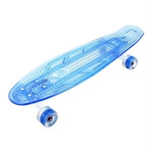 Скейтборд 27" с подсветкой и светящимися колесами Playshion FS-LS002 синий