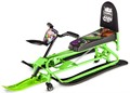 Детский снегокат-трансформер с колесиками и спинкой Small Rider Snow Comet 2 зеленый - фото 8588